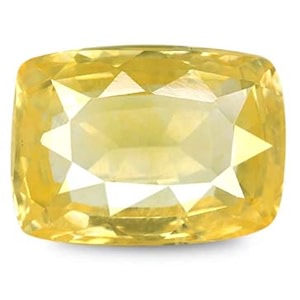 5 carat yellow sapphire stone srilankan original ceylon pukhraj stone 550 ratti semi transparent    pushkaraj   for men women cushion cut pushkaraj ratna for 5 carat yellow sapphire ring