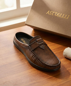 Asttelli Back Open Half Loafer Loafers For