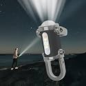 ASTUIKAYA Mini Torch Super Bright Pocket Size Small LED Flashlight, USB C Rechargeable Keychain LED Light, Portable Key Ring Powerful COB Torchlight for Emergencies Use, Silver(Material: ABS)