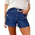 Astylish Women39s High Waisted Stretchy Jean Shorts