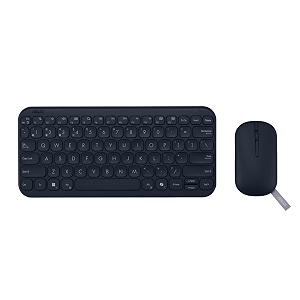 asus marshmallow cw200 wireless keyboard amp mouse combo24ghz wireless connectivity ultra-slim designadjustable upto 1600 dpicompatible with windowschromeos macosios amp ipados devices quiet blue
