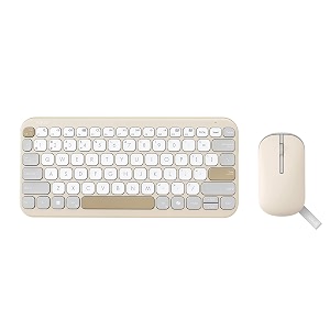 asus marshmallow cw200 wireless keyboard amp mouse combo24ghz wireless connectivity ultra-slim designadjustable upto 1600 dpicompatible with windows chromeos macos ios amp ipados devices oat milk