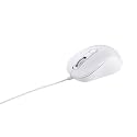 ASUS MU101C Wired Blue Ray Silent Mouse, Ambidextrous Design, Upto 3200 DPI with DPI Switch, Easy Scroll, 2.4GHz Connection, Compatible with PC/Laptop - 0.8 KG, White