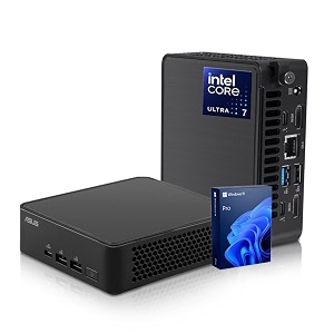 asus nuc 14 pro mini desktop intel 16-core ultra 7 155h 16gb ddr5 1tb ssd wi-fi 6e support 4-display 4k thunderbolt 4 hdmi bluetooth windows 11 pro black ai pc for homebusinessgaming