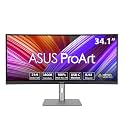 ASUS ProArt PA34VCNV 34 Inch 1440p Ultrawide Professional Monitor for Mac