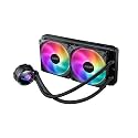 ASUS ROG Strix LC II 280 ARGB All-in-one Liquid CPU Cooler(AIO) with Aura Sync, AMD AM4/TR4, and Intel LGA 1150/1151/1155/1156/1200/2066 Support, Dual ROG 140 mm addressable RGB Radiator Fans, Black