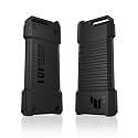 ASUS TUF Gaming A1 USB-C 3.2 Gen 2x1 SSD Enclosure (SSD case), Supports Both, M.2 NVMe PCIe and SATA interfaces, M.2 Q-Latch, MIL-STD-810H Drop Resistance, IP68 Water and dust Resistance - Black