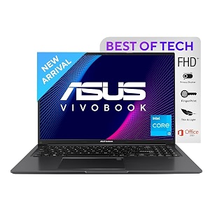asus vivobook 16 thin and light laptop intelcore i3-1215u 12th gen 16-inch 4064 cm fhd 8 gb ram512gb ssdwindows 11fingerprintblack188kg x1605zab-mb322ws