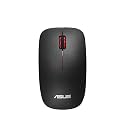 ASUS WT300 Wireless Ergonomic USB Mouse, Ambidextrous Design, Up to 1600 Dpi, Compact &amp; Lighweight Mouse,2.4GHz Nano Dongle, Up to 15 Months of Battery Life - Black