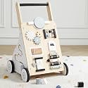 Asweets Wooden Baby Walker Push and Pull Learning Activity Walker Kids’ Activity Toy Multiple Activities Center Develops Motor Skills & Stimulates Creativity(Natural)