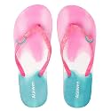 Ataiwee Girls Flip Flop Sandals Colorful Print Slip-On.