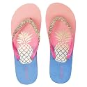 Ataiwee Girls Flip Flop Sandals Colorful Print Slip-On.