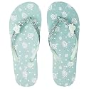 Ataiwee Girls Flip Flop Sandals Colorful Print Slip-On.