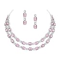 Atasi International Double Layered Diamond Jewellery Set