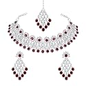 Atasi International Kundan Necklace Set with Earrings &amp; Maang Tikka for Women | Ideal Jewellery for Wedding, Party &amp; Festive Occasions