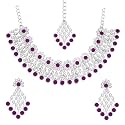 Atasi International Kundan Necklace Set with Earrings &amp; Maang Tikka for Women | Ideal Jewellery for Wedding, Party &amp; Festive Occasions