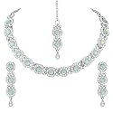 Atasi International Necklace Set with Earrings &amp; Manng Tikka for Women &amp; Girls | Elegant Jewellery Set for Weddings, Parties, and Festivals | Jewellery for Special Occasions