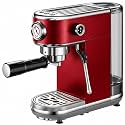 atatix Espresso Machine Dark Red