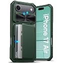 ATATOO for iPhone Air Case Wallet with Card Holder (Store 3-5 Cards), Green