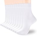 ATBITER Women Thin Cotton Crew Socks,Ankle Bootie Casual Dress Socks 6Pairs