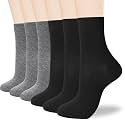 ATBITER Women Thin Cotton Crew Socks,Ankle Bootie Casual Dress Socks 6Pairs