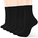 ATBITER Women Thin Cotton Crew Socks,Ankle Bootie Casual Dress Socks 6Pairs