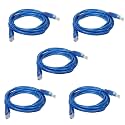 ATEVON 3M Cat5/Cat5e Ethernet Cable – High-Speed Network Patch Cord with RJ45 Connectors for PC, Laptop, Router, Modem & Switch – Blue - Pack of 1