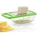 ATEVON Stainless Steel Cheese Grater/Slicer/Chopper