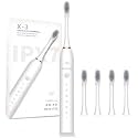 Athelas Sonic Pro Electric Toothbrush|4 Smart Replacement Brush Heads|6 Modes,42000 Rpm Ultra Cleaning,Smart 2 Min Timer|2 Year Warranty 90 Days Battery Life With Super Fast Charging (White),Adult
