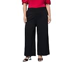 Athena Lifestyle Black Overlapped Waistband Trouser