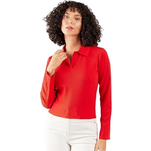 Athena Lifestyle Green Regular Sleeves Solid Casual