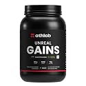 (By Nutrabay) Unreal Gains Mass Gainer | Organic Tapioca, Naturally Flavoured & Sweetened With Monk Fruit | 50G Protein, 1242 Caloreis, Gain Protein Powder - Dutch Chocolate, 1 Kg
