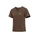Athletic Scrub Tops for Women V-Neck Stretch