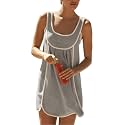 Athlisan Womens Summer Athletic Sleeveless Mini Dress Casual Oversized Workout Tennis Dress Sundress