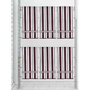 athom trendz ecosaviour striped cotton bath towel 70x140 cm multicolour pack of 6
