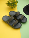 ATHREE Men Comfort with Adjustable Straps, Cushioned Sole Slides