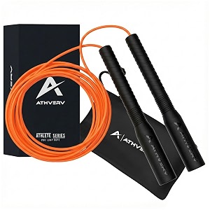 pro freestyle long handle jump rope 4mm competition speed jump rope skipping rope for tricks amp releases orange