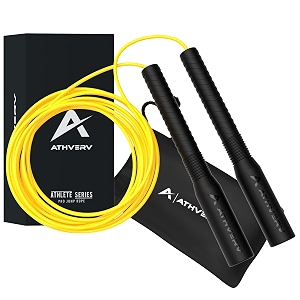 pro freestyle long handle jump rope 4mm competition speed jump rope skipping rope for tricks amp releases yellow