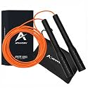 Pro Freestyle Long Handle Jump Rope, 4mm Competition Speed Jump Rope, Skipping Rope for Tricks &amp; Releases (Orange)