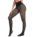 ATHVOTAR Fleece Lined Winter Tights Women - Thermal Warm Opaque Pantyhose Thick Sheer Leggings