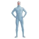 ATHX Men's and Women's Spandex Open Face Bodysuit Costume Adult Stretchy Halloween Cosplay Body Suit Zentai Suit Outfits