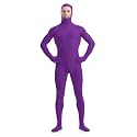 ATHX Men's and Women's Spandex Open Face Bodysuit Costume Adult Stretchy Halloween Cosplay Body Suit Zentai Suit Outfits