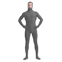 ATHX Men's and Women's Spandex Open Face Bodysuit Costume Adult Stretchy Halloween Cosplay Body Suit Zentai Suit Outfits