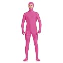 ATHX Men's and Women's Spandex Open Face Bodysuit Costume Adult Stretchy Halloween Cosplay Body Suit Zentai Suit Outfits