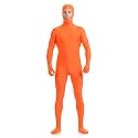 ATHX Men's and Women's Spandex Open Face Bodysuit Costume Adult Stretchy Halloween Cosplay Body Suit Zentai Suit Outfits