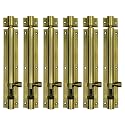 Atlantic Plain Aluminium Tower Bolt 12 inch, Antique Finish, Pack of 6 Pcs