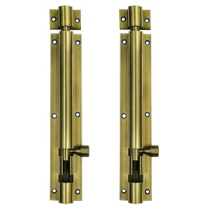 atlantic plain tower bolt 12 inch aluminium antique finish pack of 2 piece
