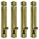 Atlantic Plain Tower Bolt 12 inch (Aluminium, Antique Finish, Pack of 4 Piece)