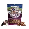 Atlantic Rush Freeze Dried Small Pet Treats - Resealable Bag of Lamb Heart Treats for Ferrets - Ferret Snacks - Single Ingredient Ferret Food with No Preservatives Or Fillers- Small Animals Treats