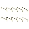 Atlantic Stainless Steel Capsule D Dwawer Cabinet Handles 6 Inch (Total Length 152 mm, Hole to Hole 145 mm, Antique Finish) Pack of 10 Pieces, Pull Handle